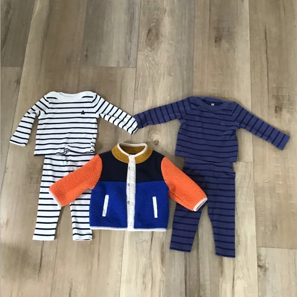 Baby Gap Top Pants Set , Bundle 0-3 /-3-6-/Jacket Old Navy